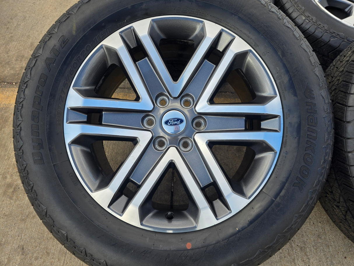 20" Ford F-150 OEM rims wheels 10345 95025 Expedition HANKOOK A/T2 Texas Truck Tire