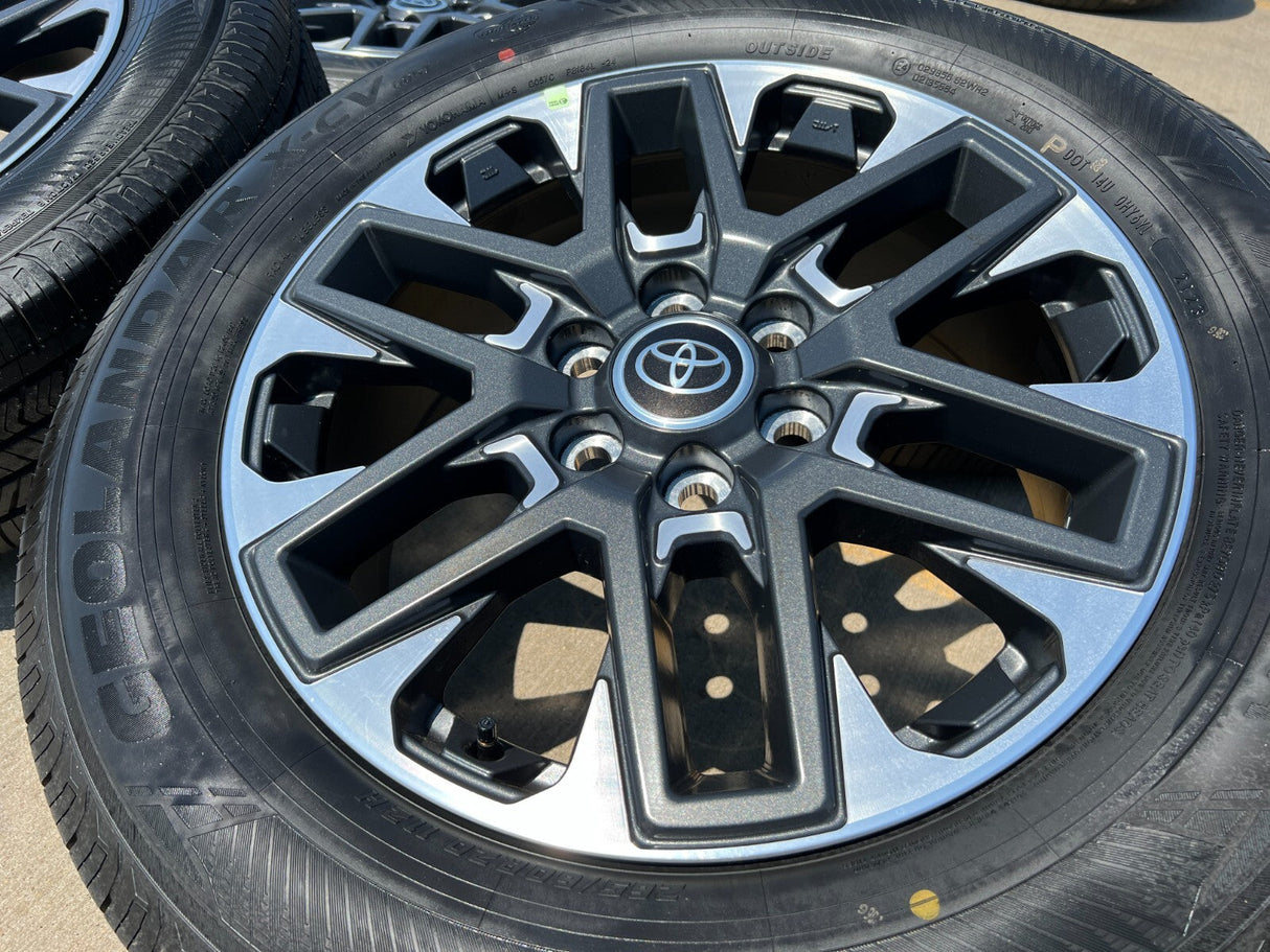 20" Toyota Tundra Platinum OEM wheels rims 95295 75276 Sequoia 2024 2025 NEW Texas Truck Tire