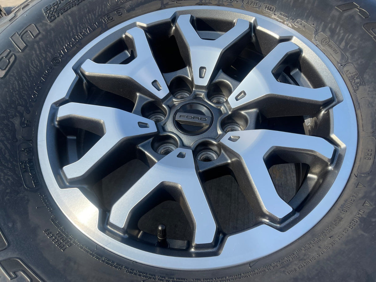 17" Ford F-150 Raptor Bronco OEM rims wheels 10461 tires 37" BFG Texas Truck Tire