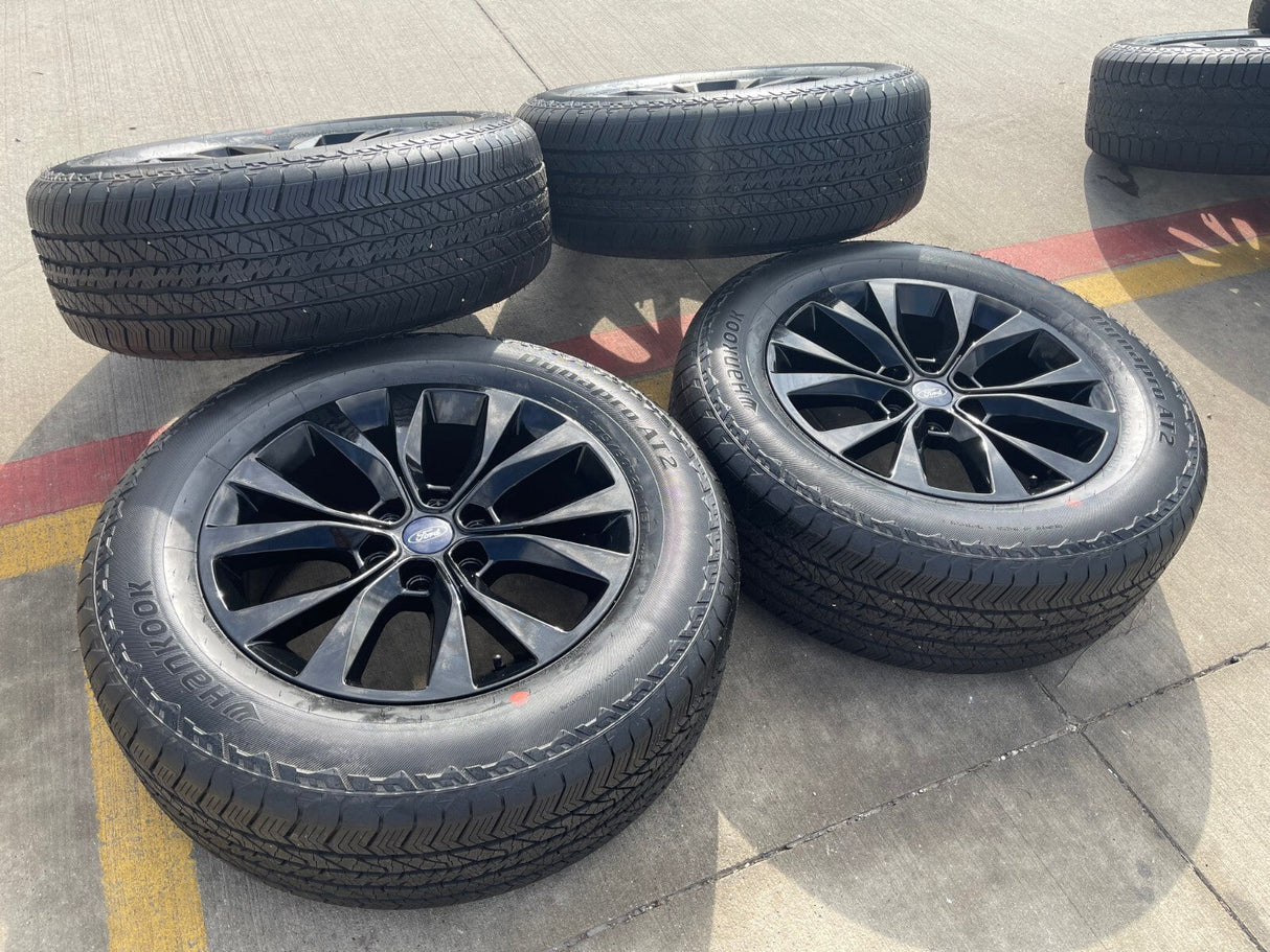 20" Ford F-150 Expedition rims wheels 10003 black OEM tires HANKOOK A/T2 NEW Texas Truck Tire