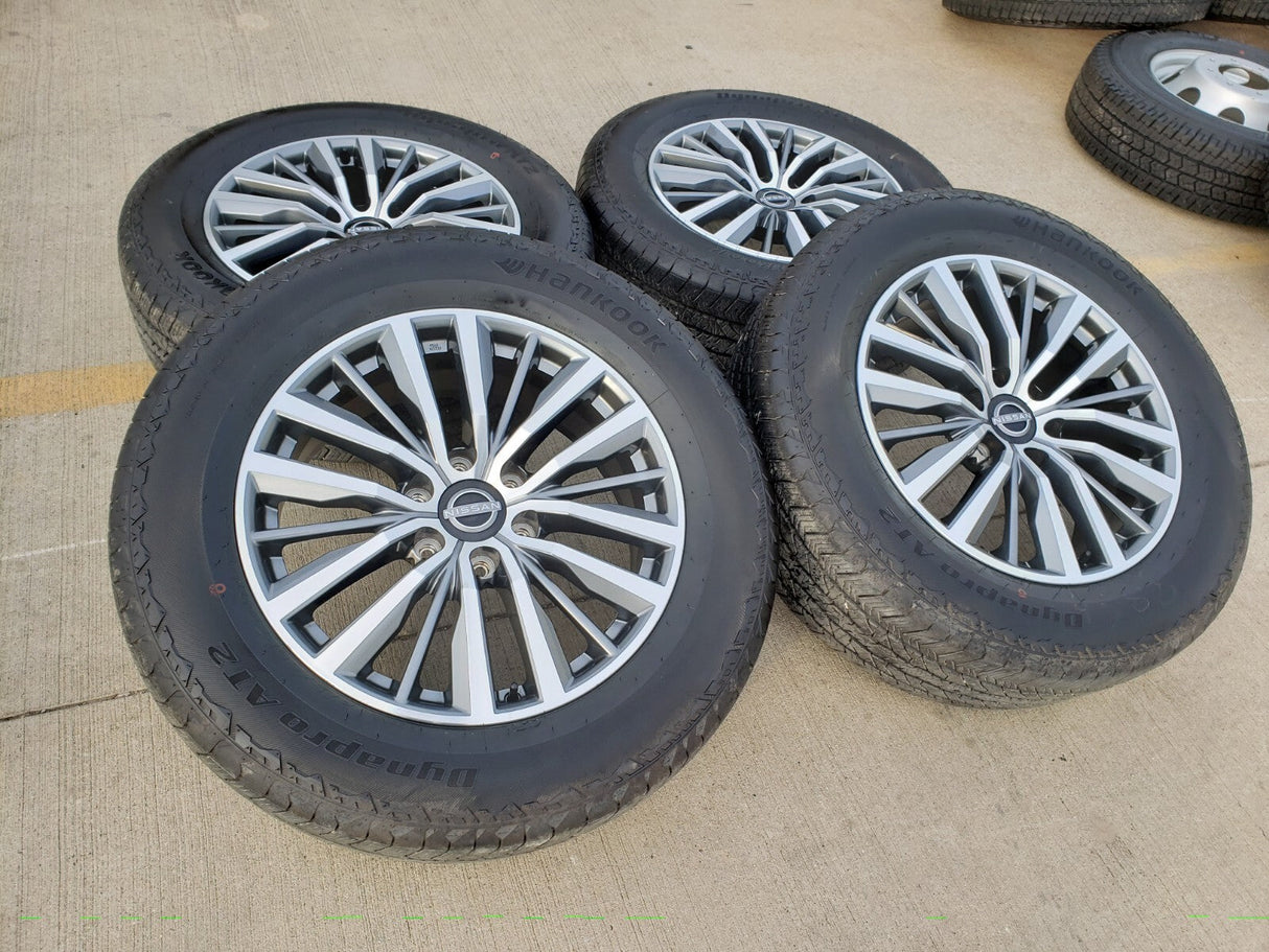 20" Nissan Titan Armada Infiniti QX80 OEM 62858 wheels rims 2023 2024 2025 2026 Texas Truck Tire