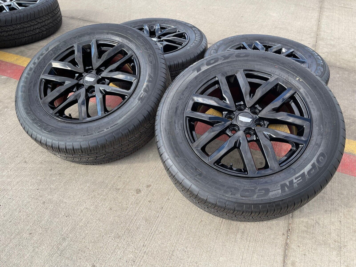 18" Cadillac XT6 XT5 SRX OEM wheels rims Traverse Blazer Acadia 14000 tires NEW Texas Truck Tire