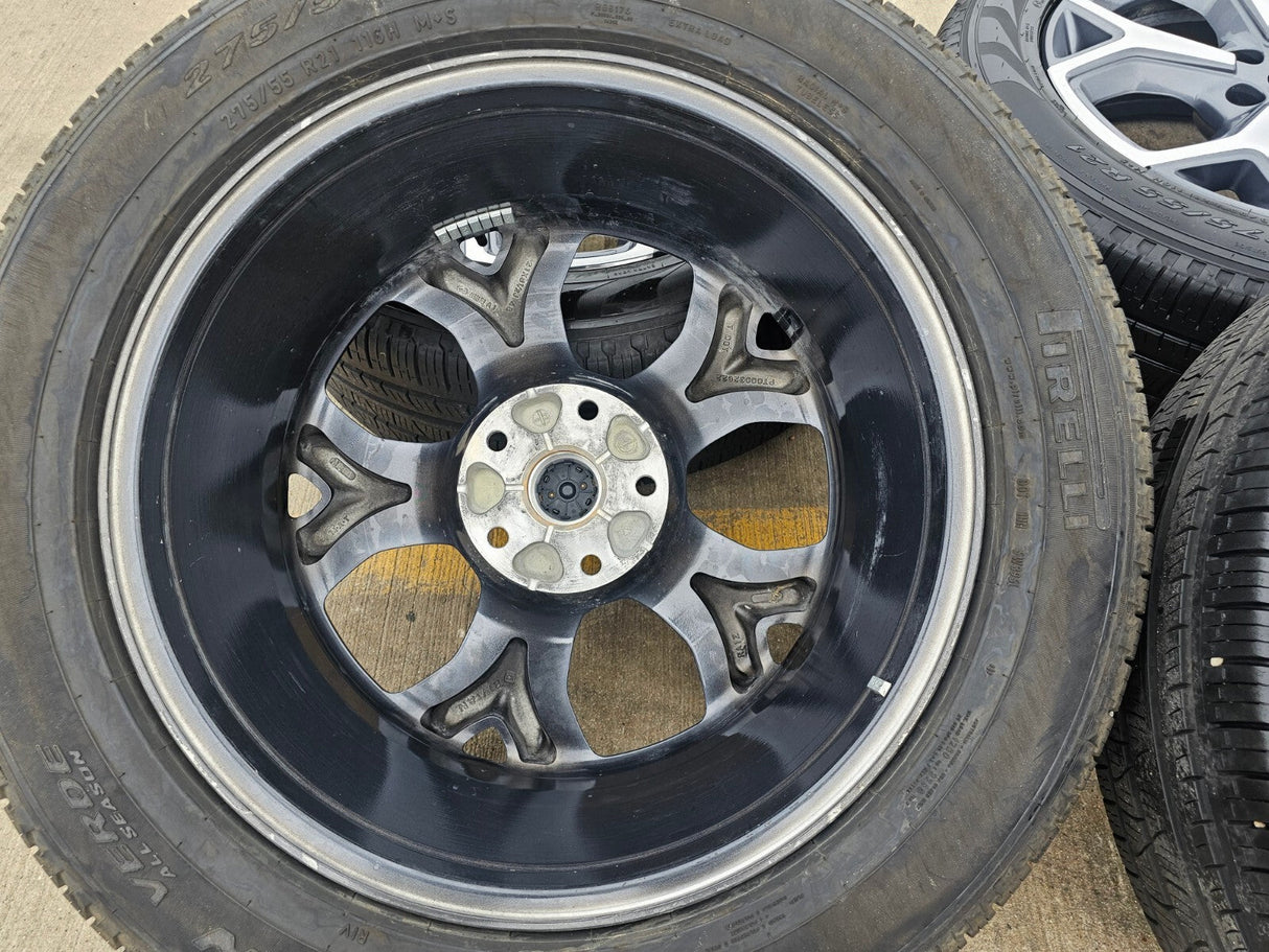 (4) 21" Rivian R1T R1S OEM wheels rims tires 2022 2023 2024 2025 2026 Texas Truck Tire