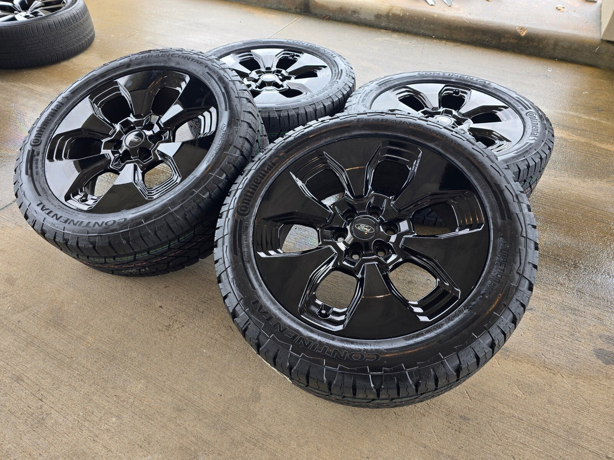 22" Ford F-150 LIMITED OEM rims wheels 10472 tires 2023 2024 2025 NEW Texas Truck Tire