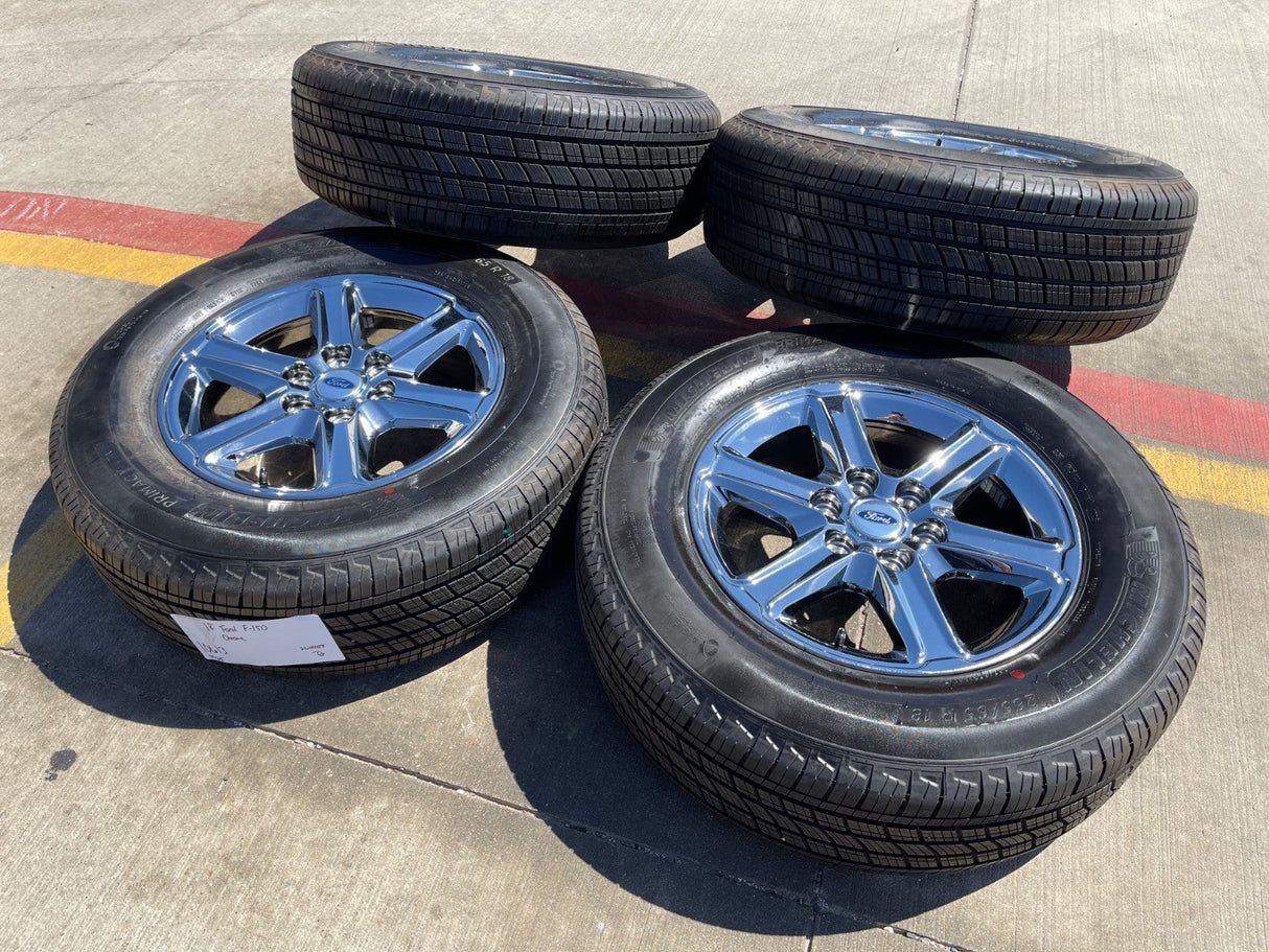 18" Ford F-150 Lariat OEM 10613 95922 CHROME rims wheels Expedition MICHELIN NEW Texas Truck Tire