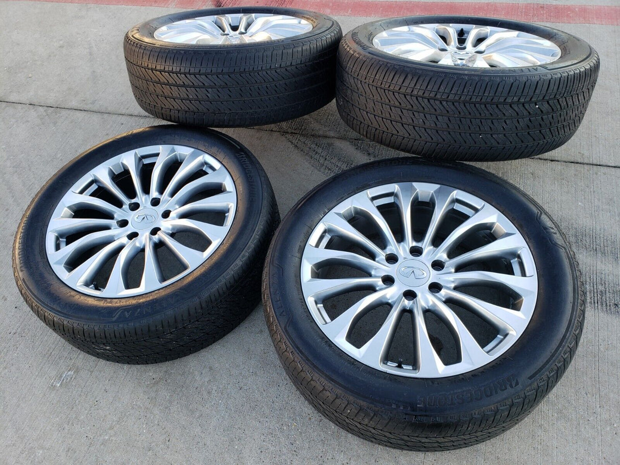 22" Infiniti QX80 QX56 Nissan Titan OEM 62799 73770 wheels rims tires Texas Truck Tire