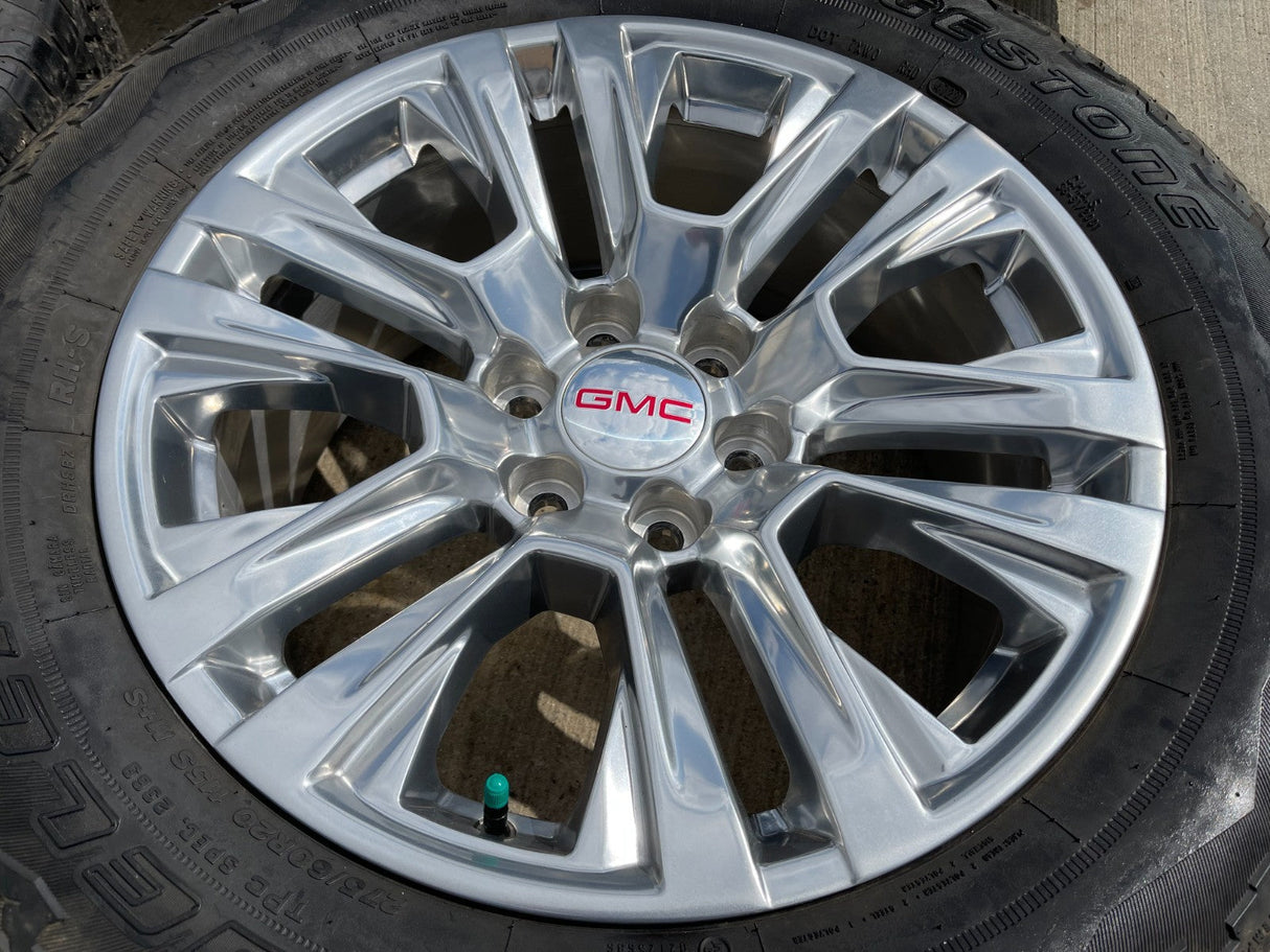 20" GMC Sierra Yukon Denali OEM 5917 wheels rims Chevy 2021 2022 2023 2025 2026 Texas Truck Tire