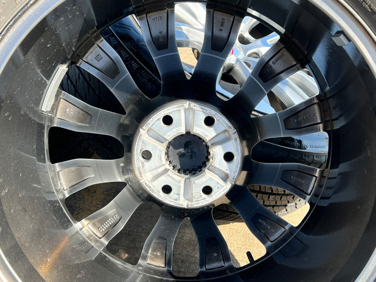 22" GMC Yukon Sierra DENALI OEM wheels rims 14025 97000 tires BRIDGESTONE Texas Truck Tire