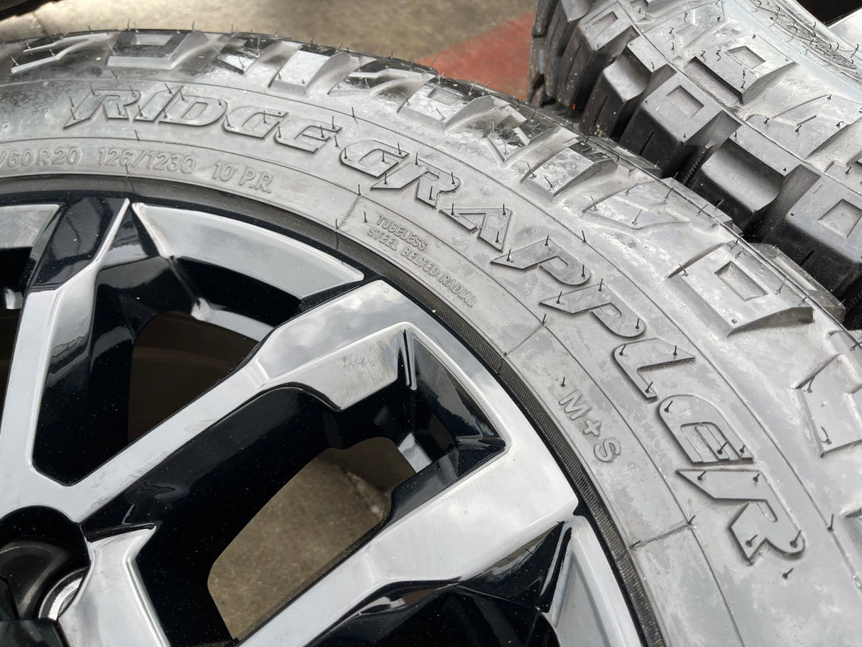 20" Chevy Silverado Trail Boss GMC AT4 2500 OEM 94030 wheels rims NIRTO 34" Texas Truck Tire