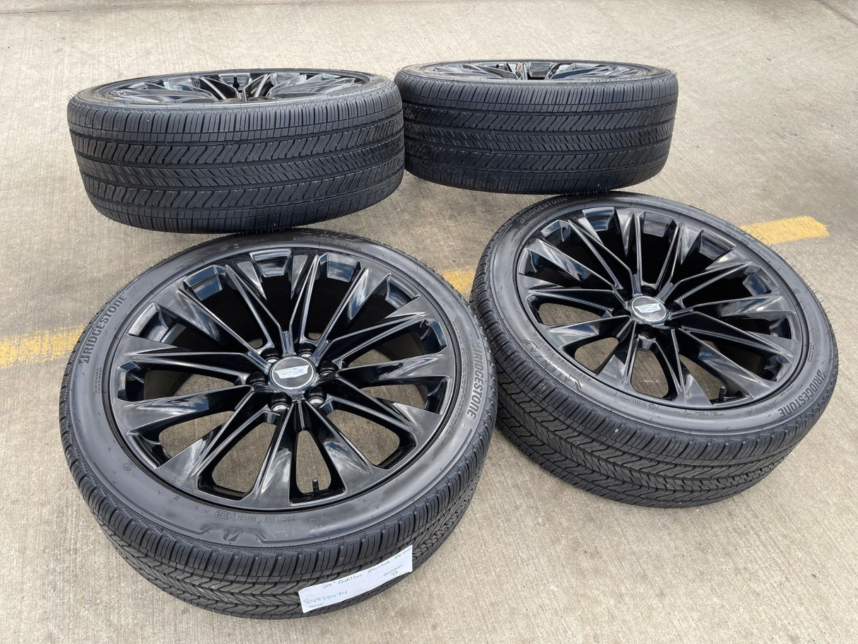 24" Cadillac Escalade V OEM ONYX wheels rims 2022 2023 2024 2025 2026 NEW Texas Truck Tire