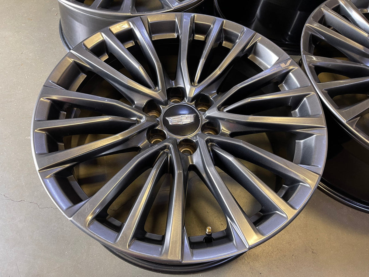 22" Cadillac Escalade V Platinum OEM 4883 wheels rims 2023 2024 2025 2026 NEW Texas Truck Tire
