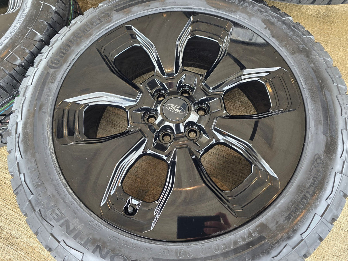 22" Ford F-150 LIMITED OEM rims wheels 10472 tires 2023 2024 2025 NEW Texas Truck Tire