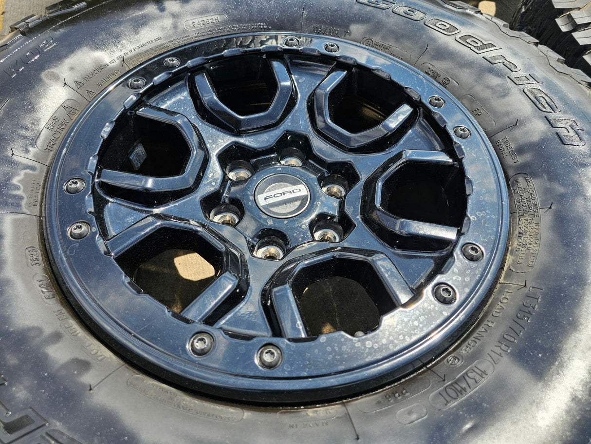 17" Ford Bronco SASQUATCH wheels rims BEADLOCK 10388 Ranger tires BFG KO2 A/T Texas Truck Tire