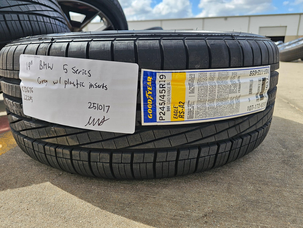 19" BMW OEM 5 Series wheels rims 86710 5x112 G60 i5 2024 2025 2026 NEW GOODYEAR Texas Truck Tire