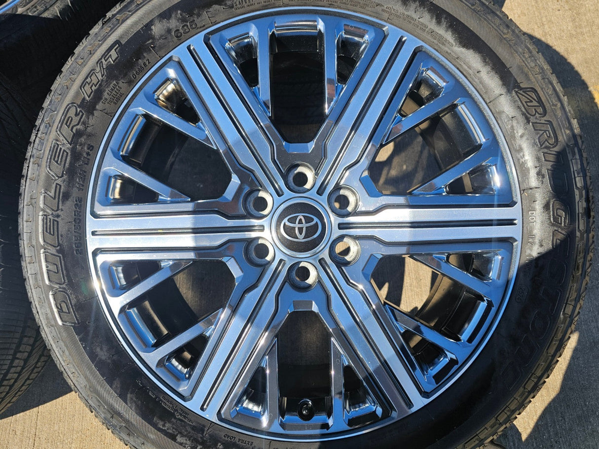 22" Toyota Tundra Sequoia OEM wheels rims 75282 Land Cruiser GX550 CAPSTONE Texas Truck Tire