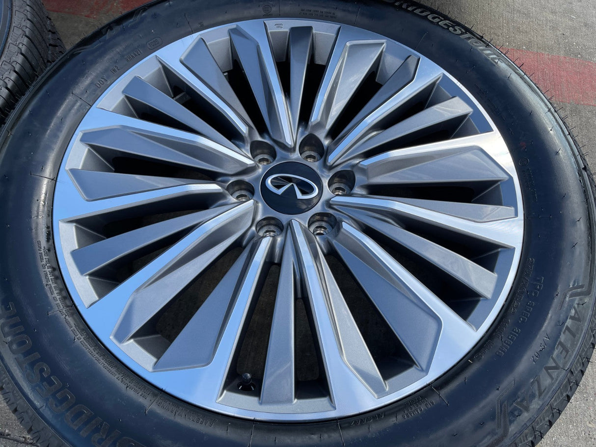22" Infiniti QX80 QX56 Nissan Titan Armada OEM 94236 wheels rims 2025 2026 NEW Texas Truck Tire