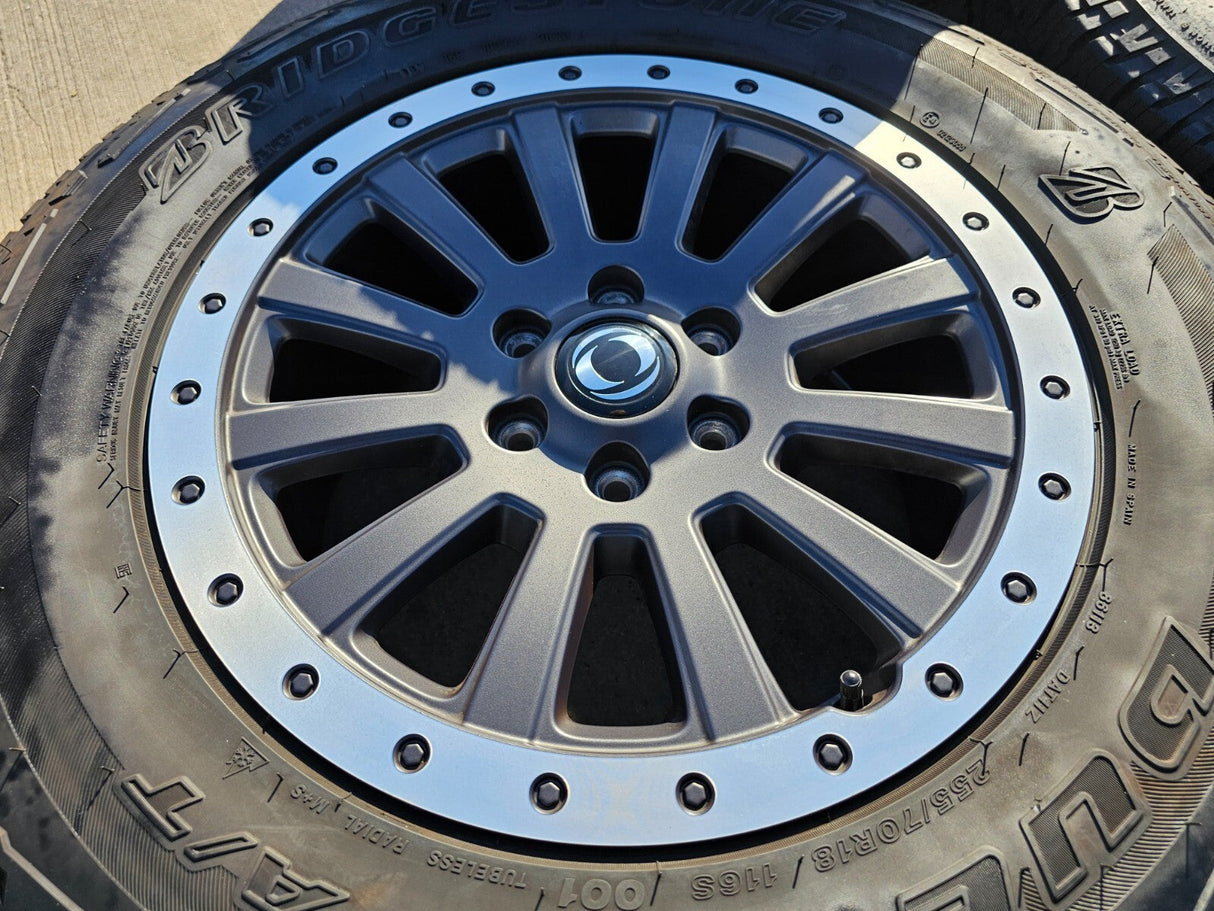 (5) 18" INEOS Grenadier OEM wheels rims tires beadlock 2023 2024 2025 2026 NEW Texas Truck Tire