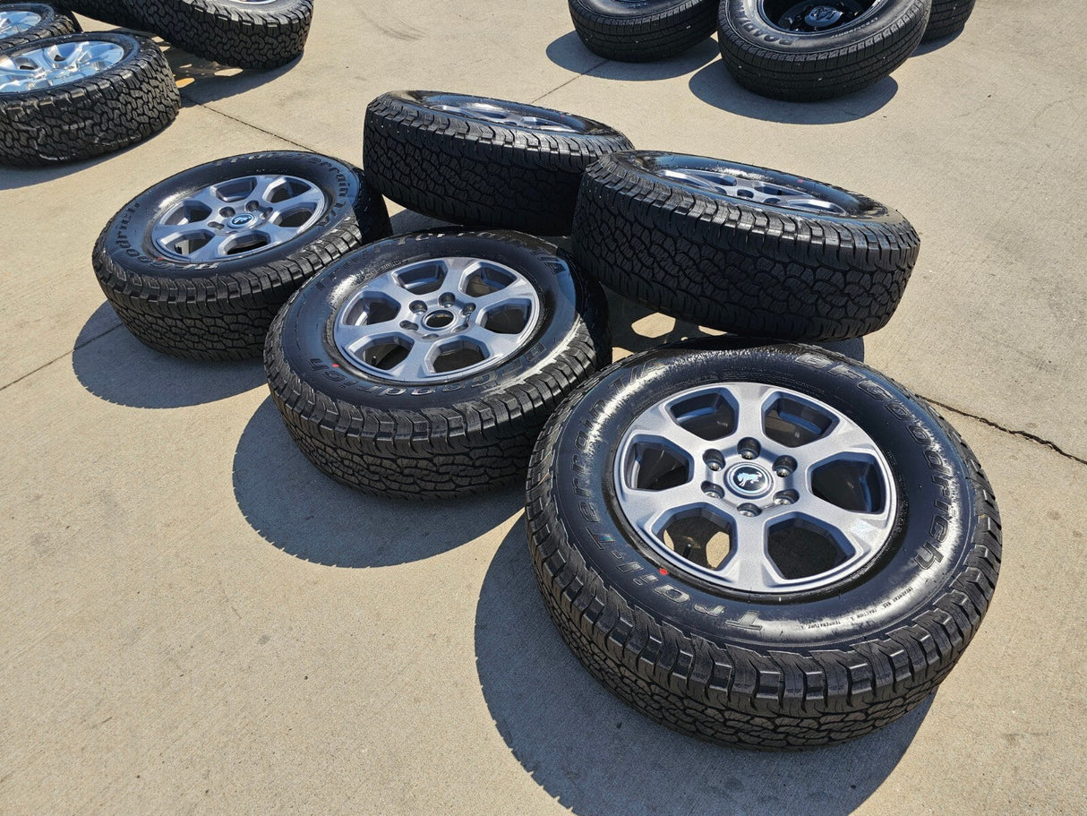 17" Ford Bronco Big Bend wheels rims 10384 OEM Ranger 2024 2025 2026 NEW BFG Texas Truck Tire