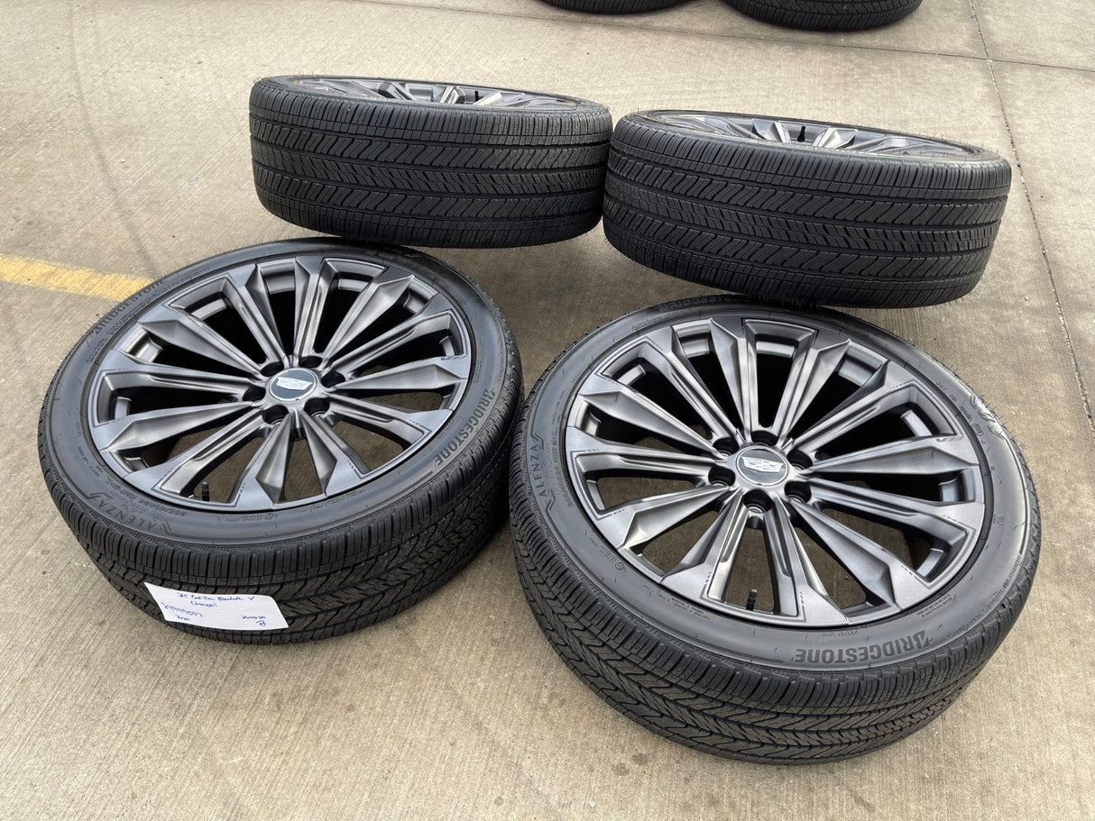 24" Cadillac Escalade V OEM wheels rims tires 2022 2023 2024 2025 2026 Texas Truck Tire