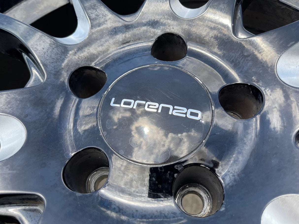 18x8 18" Lorenzo WL036 wheels rims tires 5x4.5 5x114.3 Camry Accord Mustang Texas Truck Tire