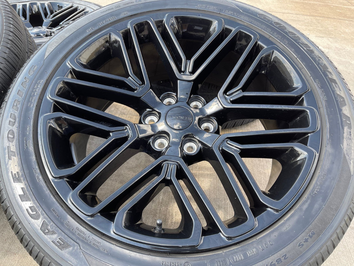 22" Jeep Grand Wagoneer OEM LIMITED 9317 rims wheels RAM 1500 2023 2024 2025 Texas Truck Tire