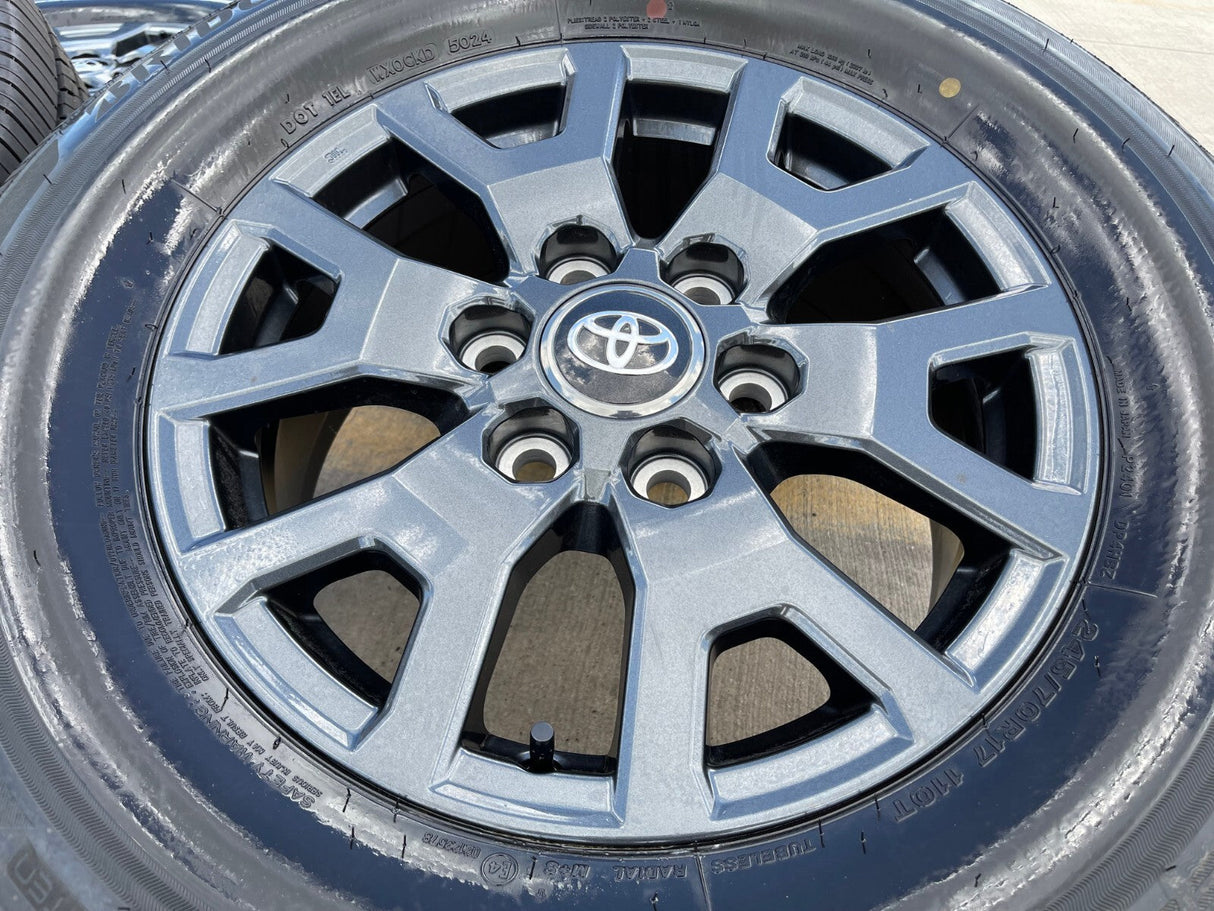 17" Toyota 4Runner Tacoma TRD OEM 94254 10637 wheels rims 2024 2025 2026 NEW Texas Truck Tire