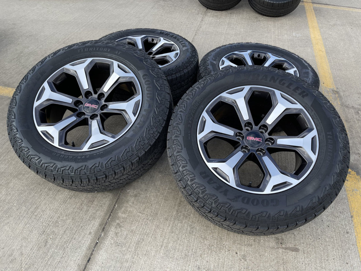 20" GMC Sierra Canyon Chevy Silverado OEM wheels rims 2024 2025 2026 2027 NEW Texas Truck Tire