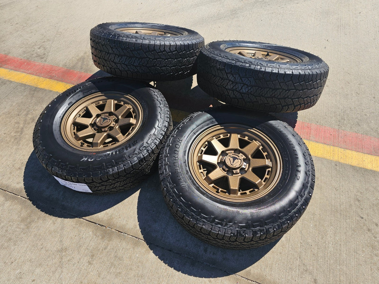 17" 4Runner Toyota Tacoma OEM BRONZE wheels rims FJ HANKOOK DYNAPRO A/T2 NEW Texas Truck Tire