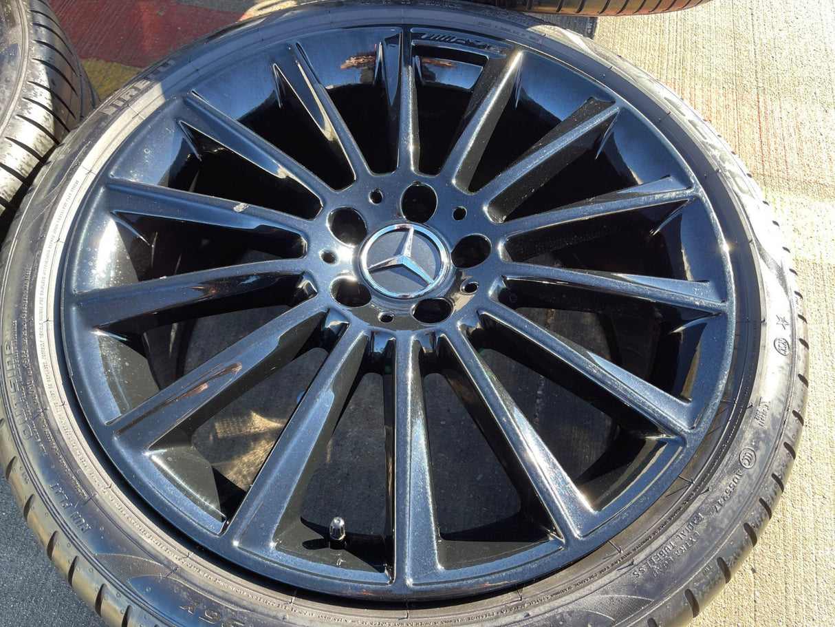 19" Mercedes AMG C E S Class OEM 85450 85451 wheels rims tires PIRELLI Texas Truck Tire