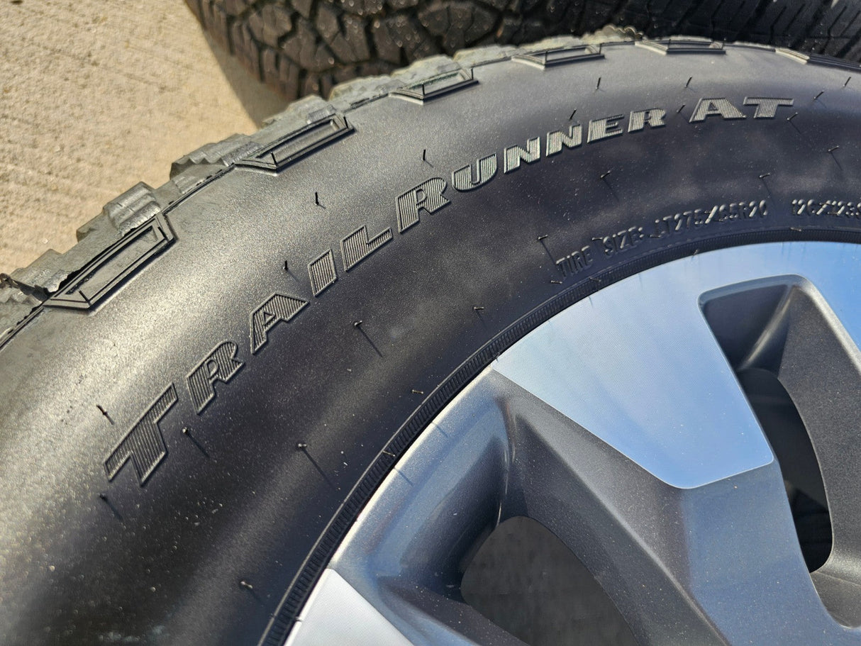 20" Chevy Silverado GMC Sierra AT4 2500 3500 OEM 5960 5947 wheels rims NEW Texas Truck Tire
