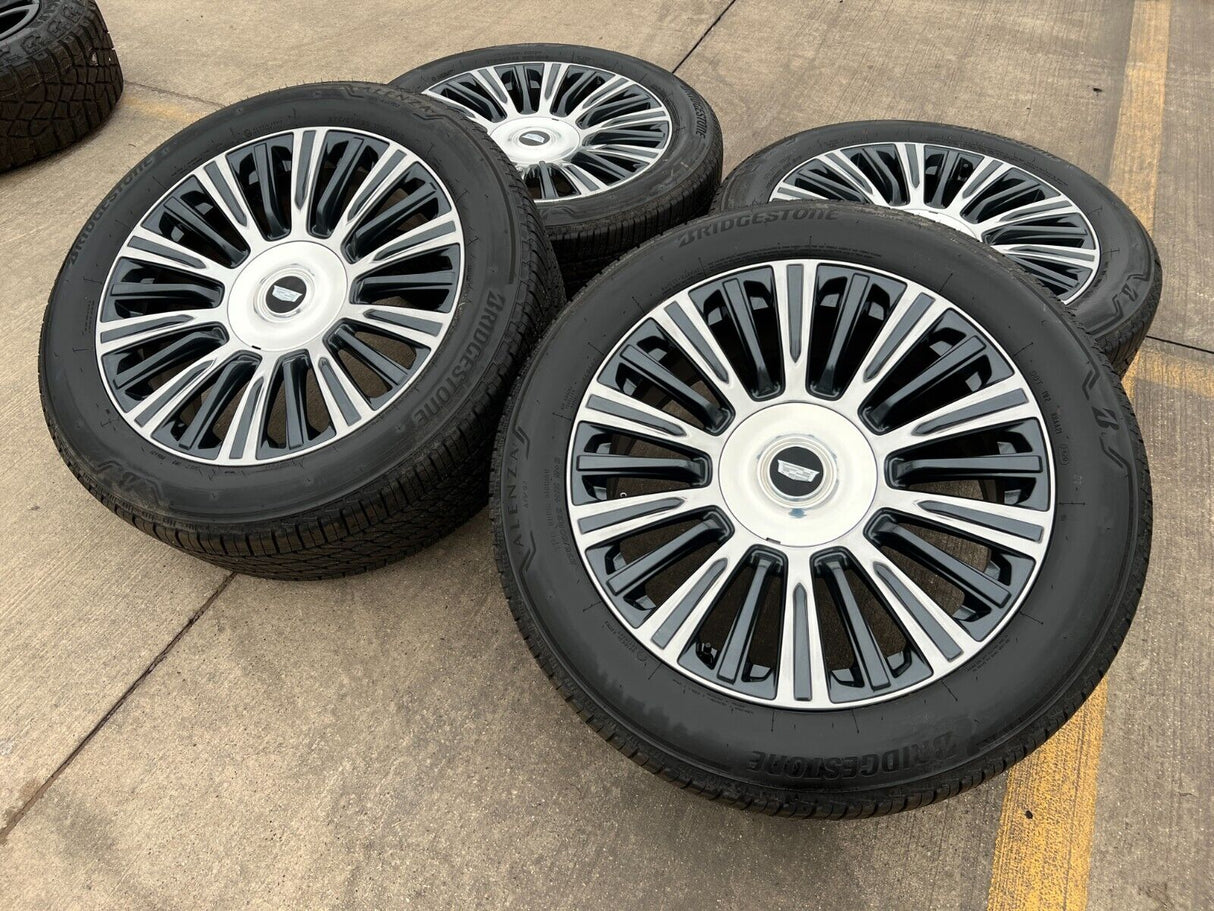 22" Cadillac Escalade Platinum OEM 4876 95167 wheels rims 2022 2023 2024 NEW Texas Truck Tire