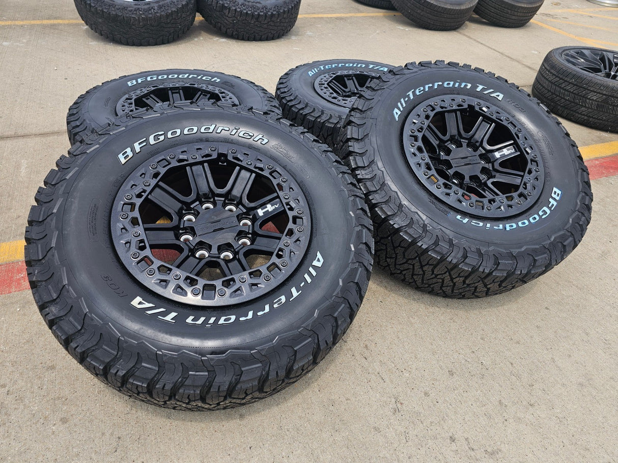 18" Hummer beadlock EV HEV 2500 OEM wheels rims 2023 2024 2025 2026 NEW BFG 35" Texas Truck Tire