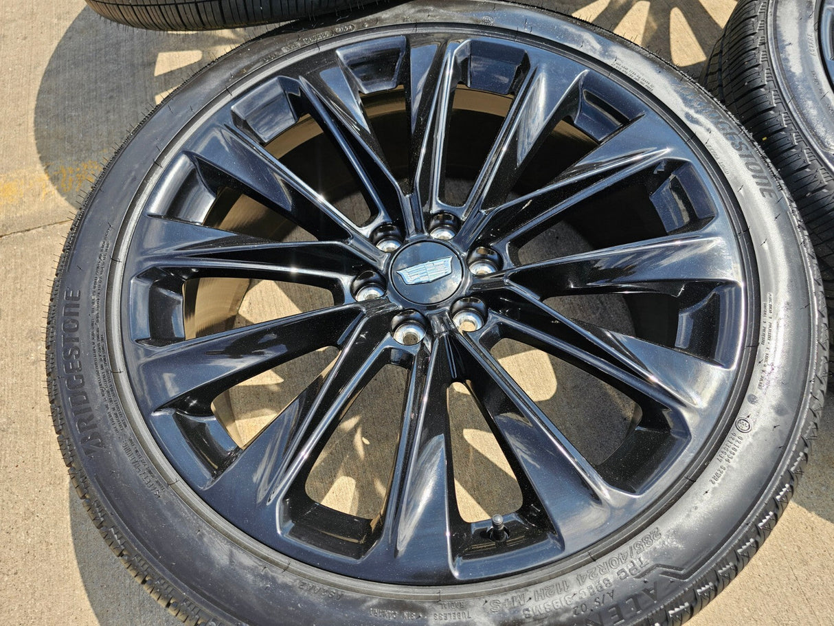 24" Cadillac Escalade V OEM ONYX wheels rims 2022 2023 2024 2025 2026 NEW Texas Truck Tire