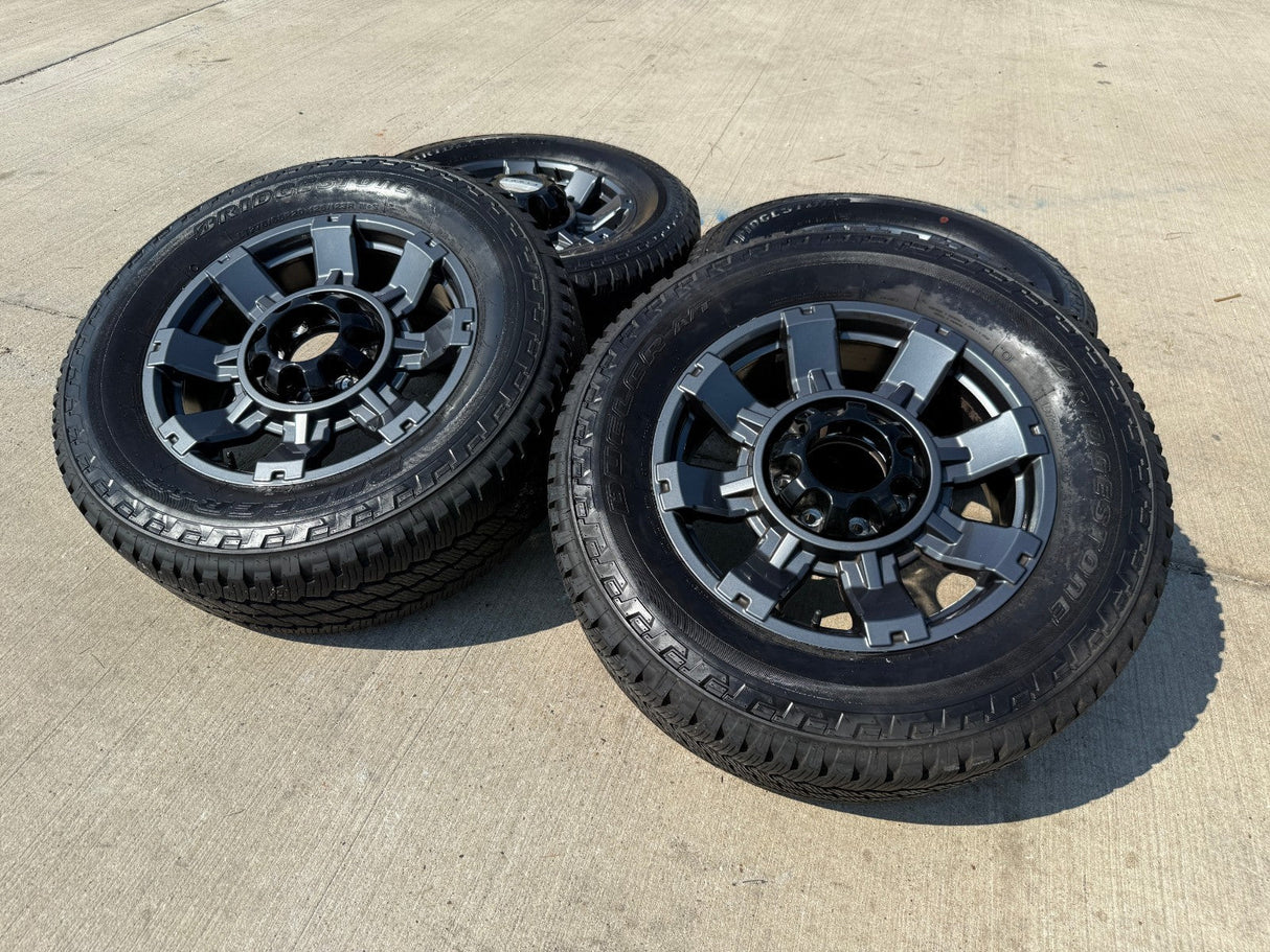 20" Ford F-250 F-350 OEM gray Lariat 10485 10296 wheels rims tires BRIDGESTONE Texas Truck Tire