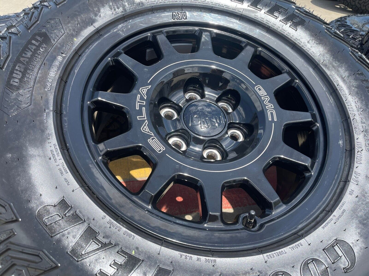 18" AEV SALTA GMC Sierra AT4X Chevy Silverado OEM rims wheels 2024 2025 NEW Texas Truck Tire