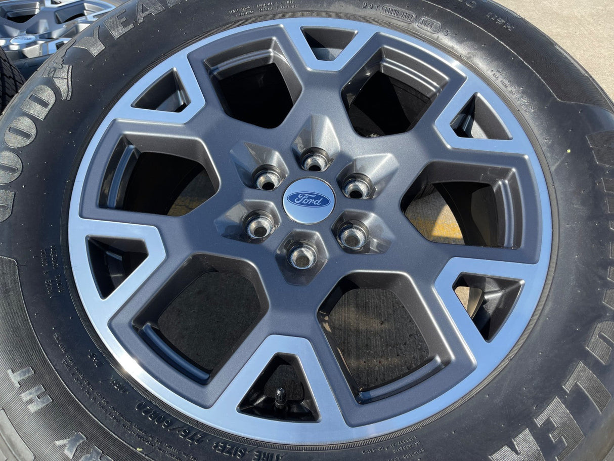20" Ford F-150 LARIAT OEM 95864 rims wheels Expedition 2024 2025 2026 GOODYEAR Texas Truck Tire