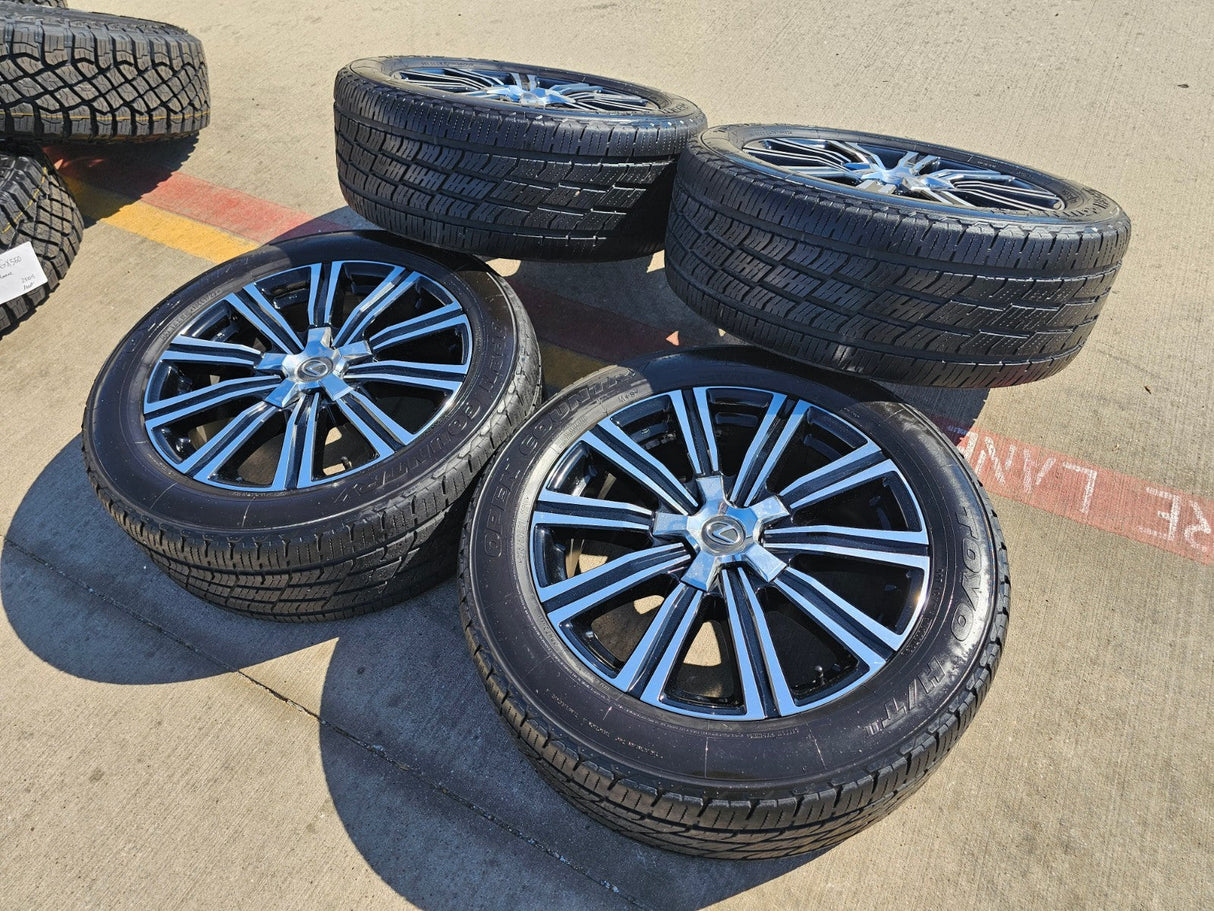 (4) 21" Lexus LX570 Land Cruiser OEM 74341 wheels rims tires 5x150 Texas Truck Tire