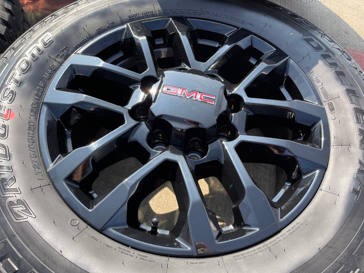 20" Chevy Silverado Trail Boss GMC AT4 2500 OEM 94030 wheels rims NEW A/T Texas Truck Tire