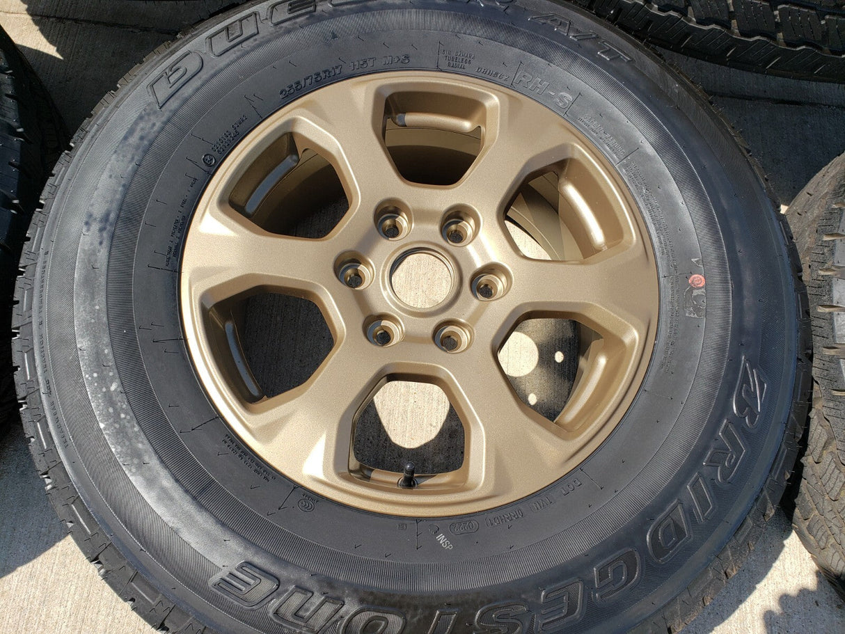 17" Ford Bronco HERITAGE wheels rims BRONZE tires 10384 OEM NEW Texas Truck Tire