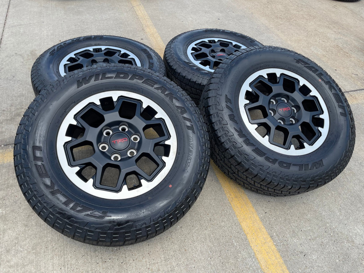 18" Toyota Tacoma 4Runner TRD OEM 94199 wheels rims tires 2024 2025 2026 NEW Texas Truck Tire