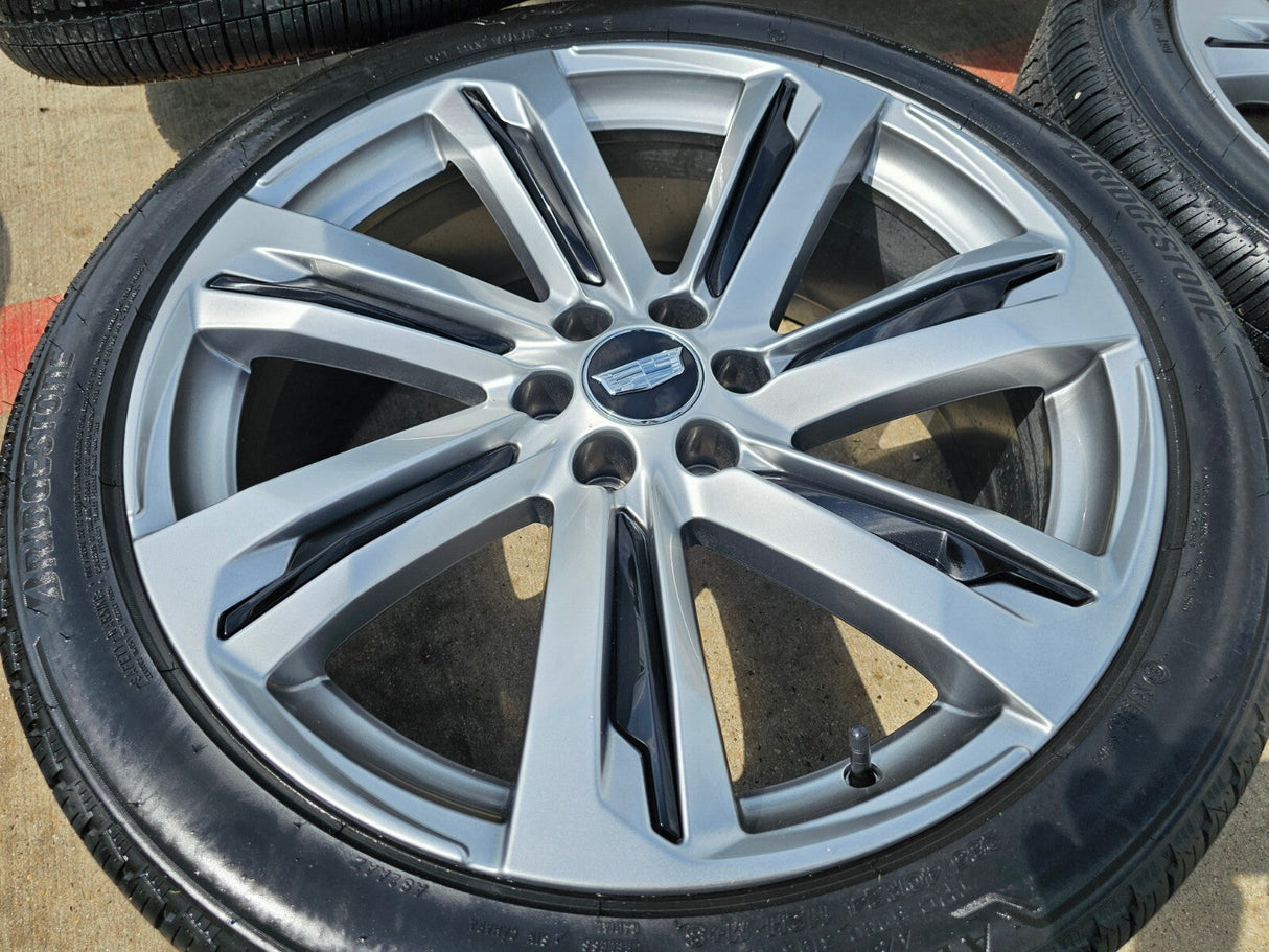 (1) 24" Cadillac Escalade V Platinum OEM wheel rim tire spare 2024 2025 2026 NEW Texas Truck Tire