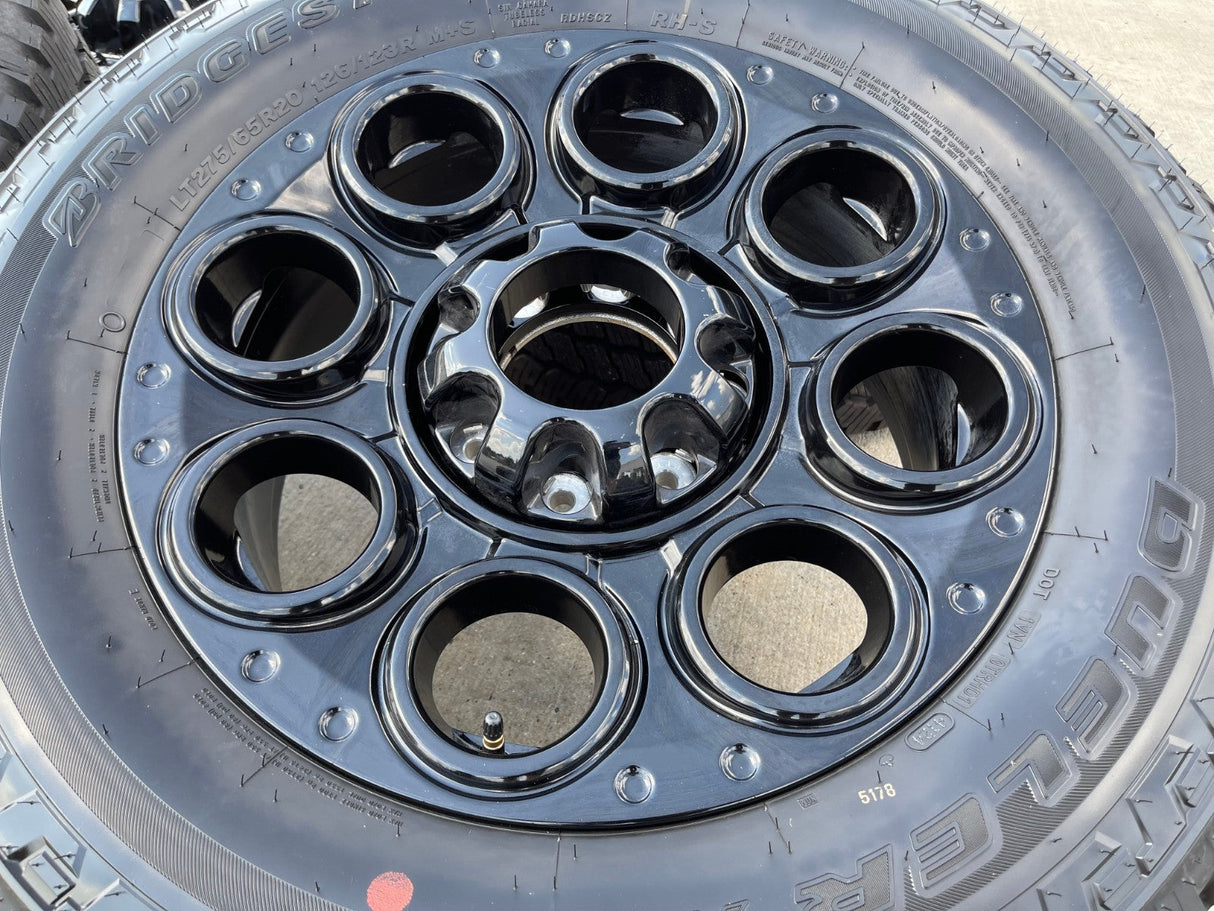 20" Ford F-250 F-350 OEM black Lariat 10299 10484 wheels rims 2024 2025 2026 NEW Texas Truck Tire