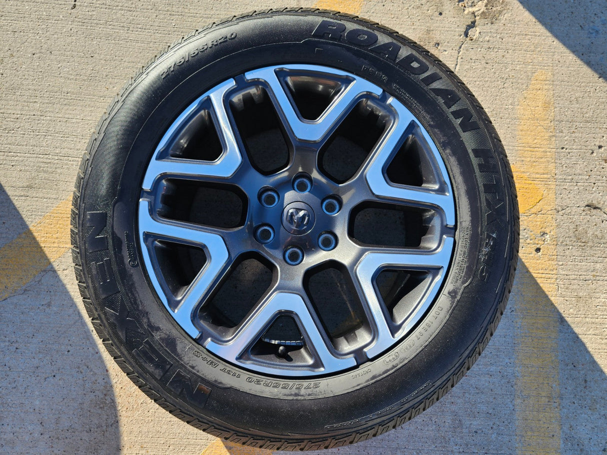20" Dodge Ram 1500 OEM 94059 Laramie wheel rim 68583860AA Spare 2024 2025 2026 Texas Truck Tire