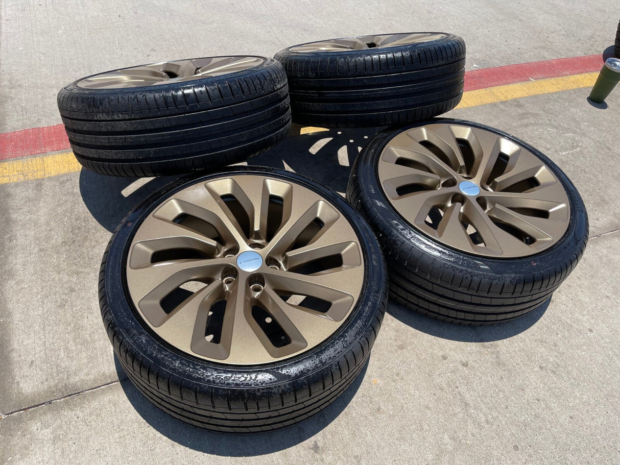21" Lucid Air OEM Grand Touring 95542 95543 wheels rims 2022 2023 2024 2025 NEW Texas Truck Tire
