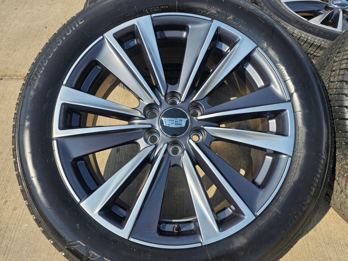 22" Cadillac Escalade Platinum OEM wheels rims tires 2024 2025 2026 NEW Texas Truck Tire