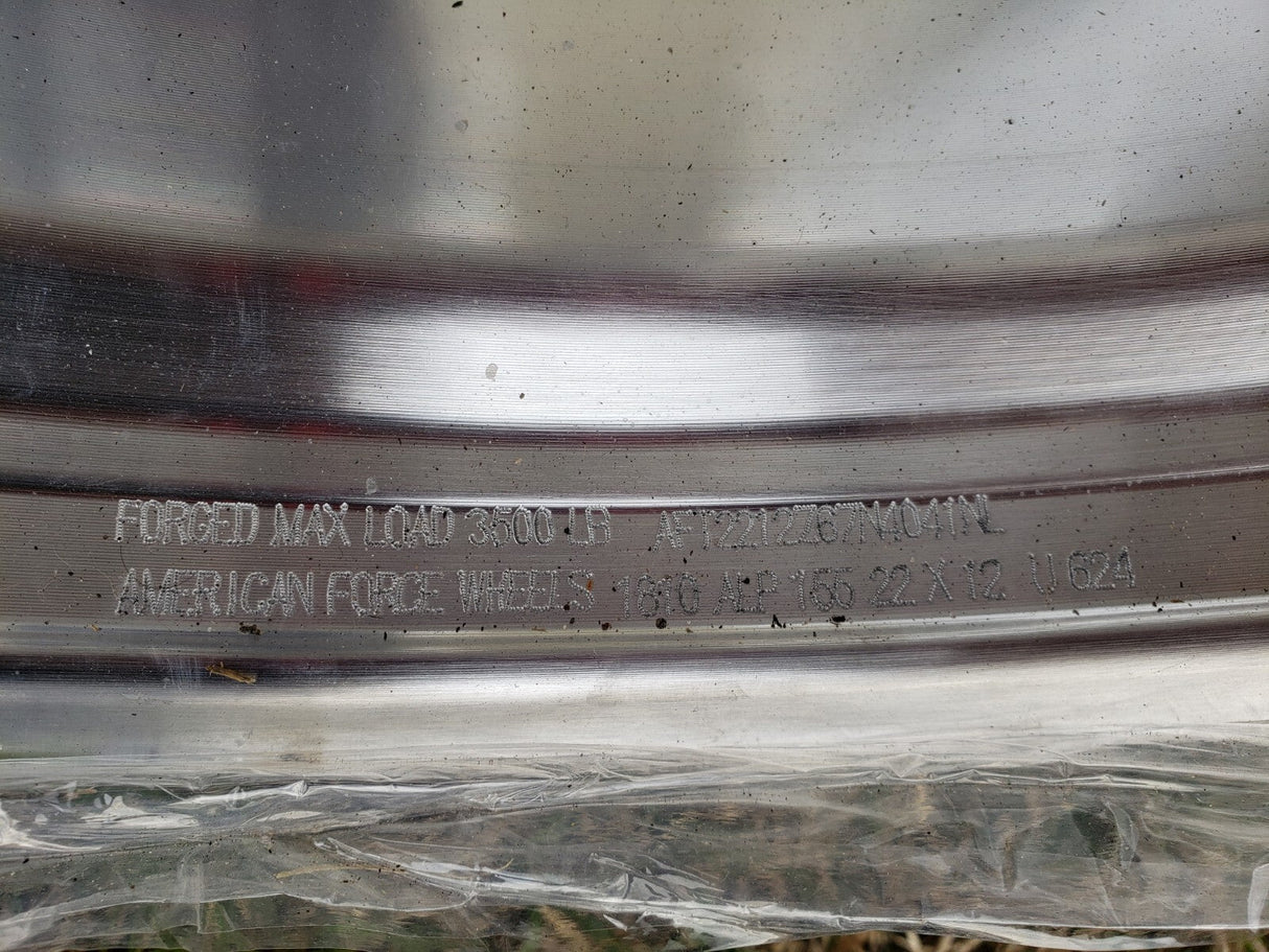 22x12 American Force G55 Tempo SS Polished Ram 2500 3500 wheel rim 8x165 NEW Texas Truck Tire