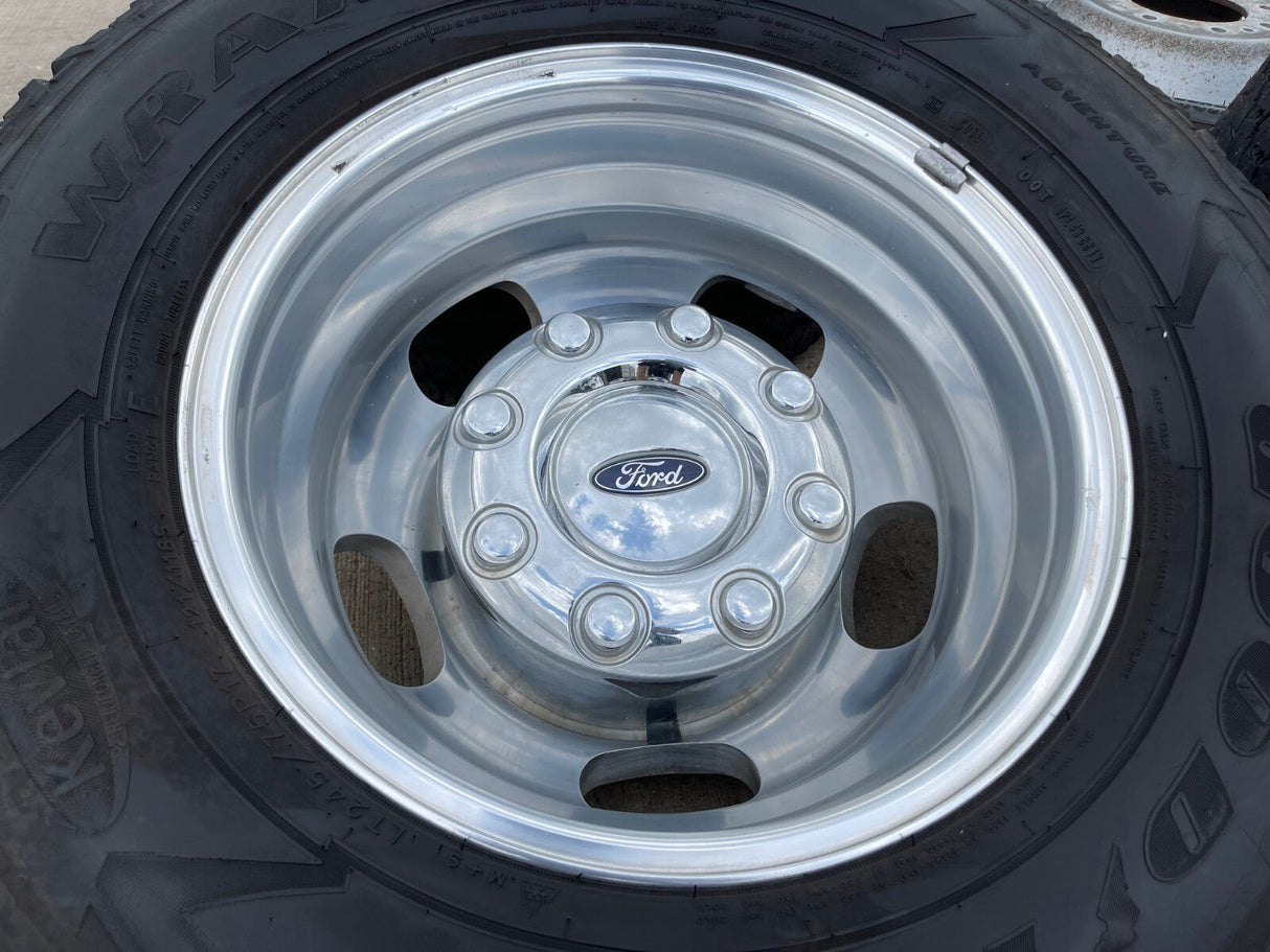 17" Ford F-350 Dually OEM 10477 10478 rims wheels 2023 2024 2025 GOODYEAR Texas Truck Tire