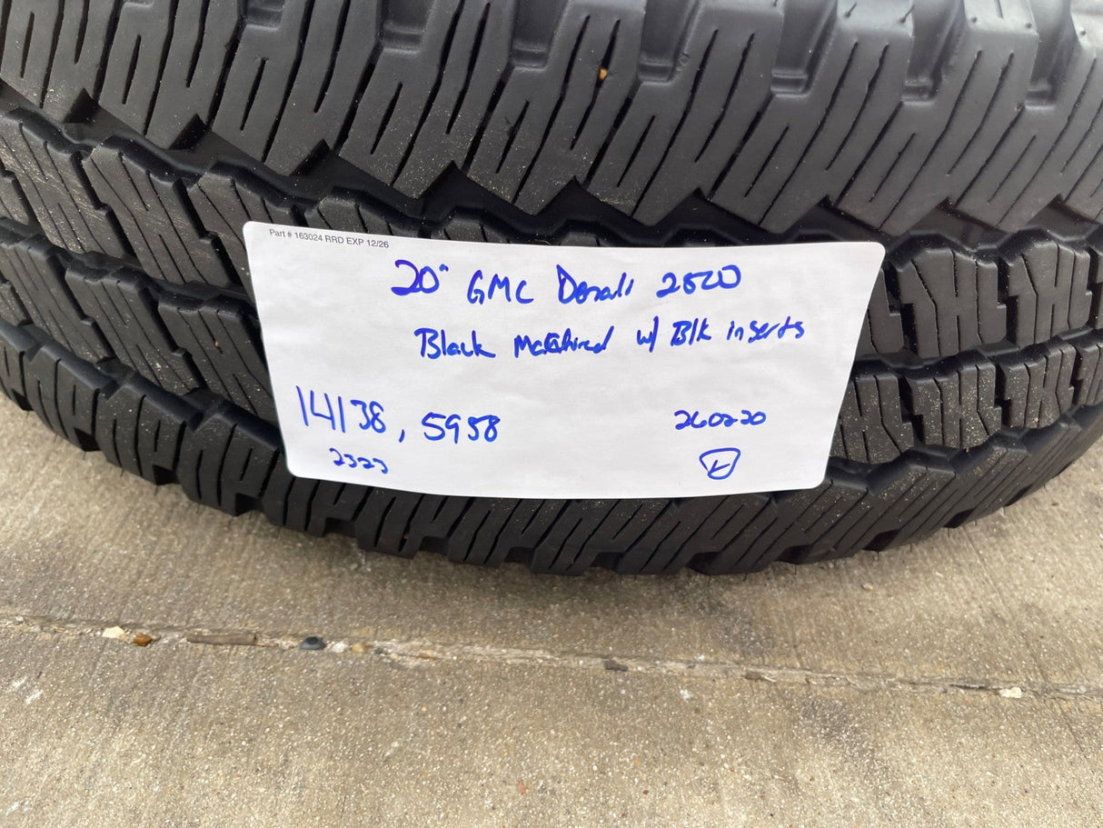 20" GMC Sierra DENALI ULTIMATE 2500 3500 OEM 5958 14138 wheels rims BRIDGESTONE Texas Truck Tire