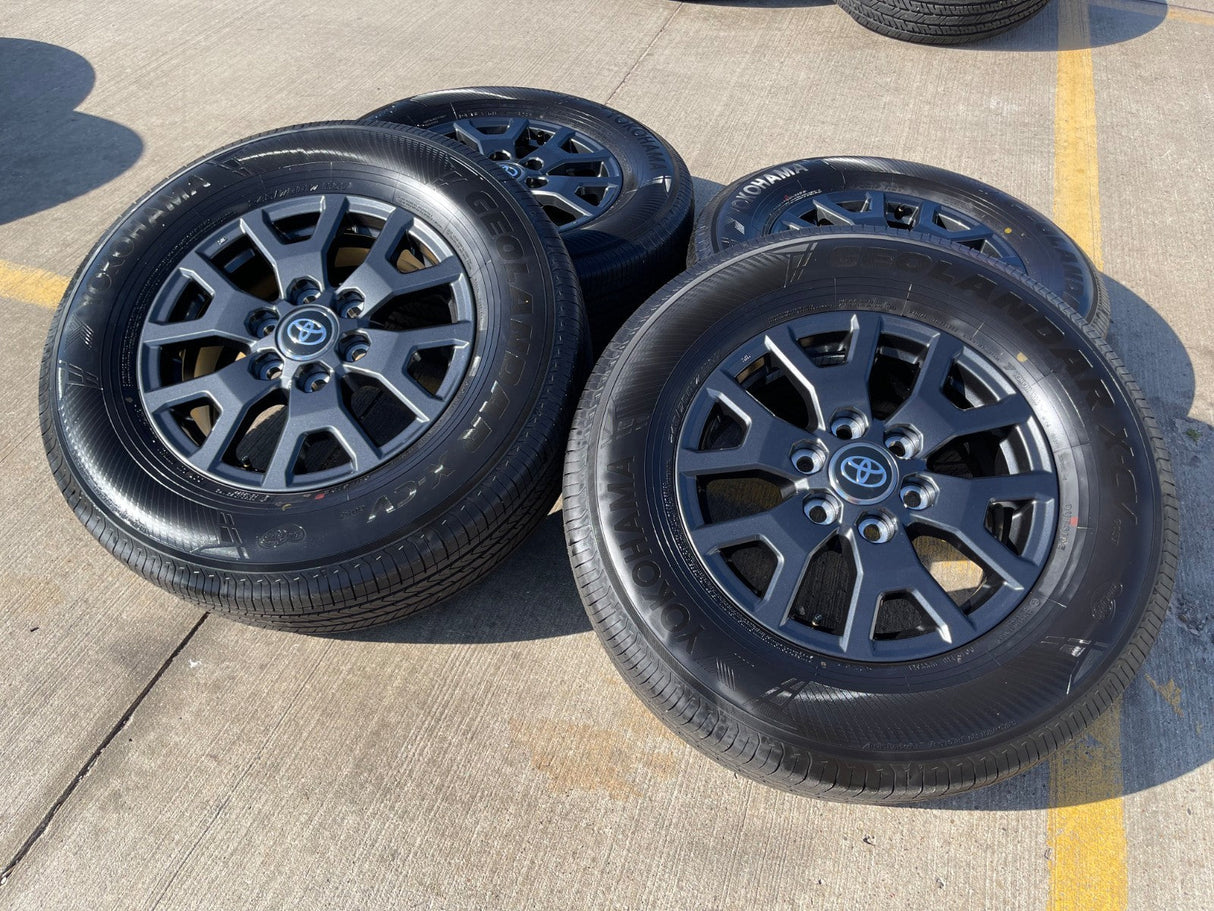 17" Toyota 4Runner Tacoma TRD OEM 94254 10637 wheels rims 2024 2025 2026 NEW Texas Truck Tire