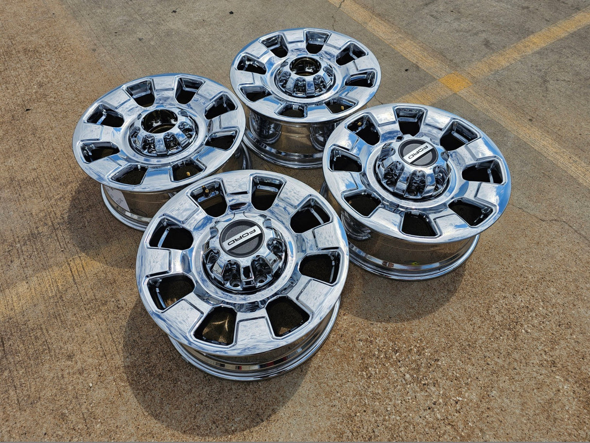 20" Ford F-250 F-350 OEM Lariat 10295 25085 10552 wheels rims 2024 2025 2026 Texas Truck Tire